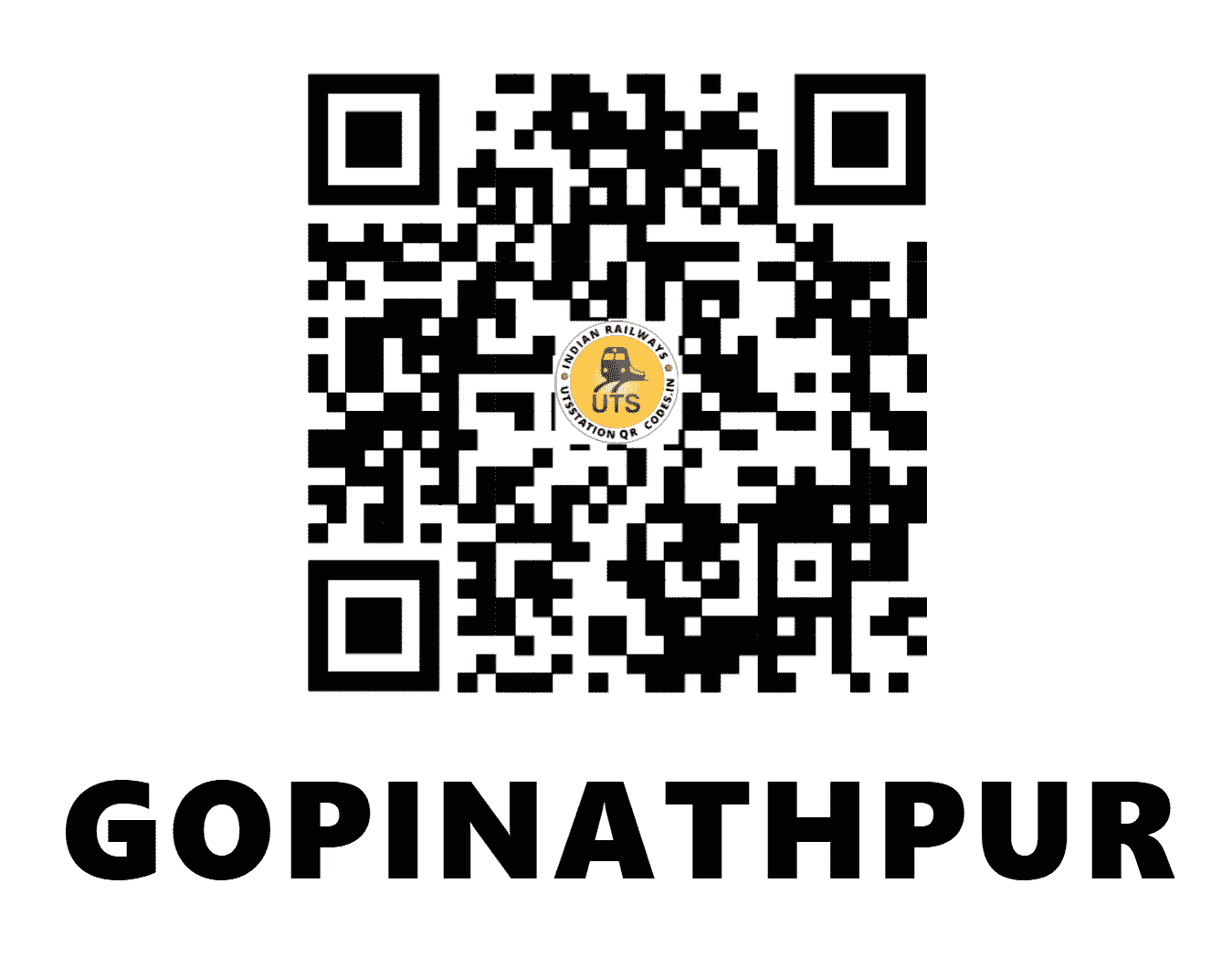 UTS QR Code for GOPINATHPUR - GOR (SE - WEST BENGAL)